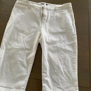 Womens Denim Capris - Chaps- 12 P - White